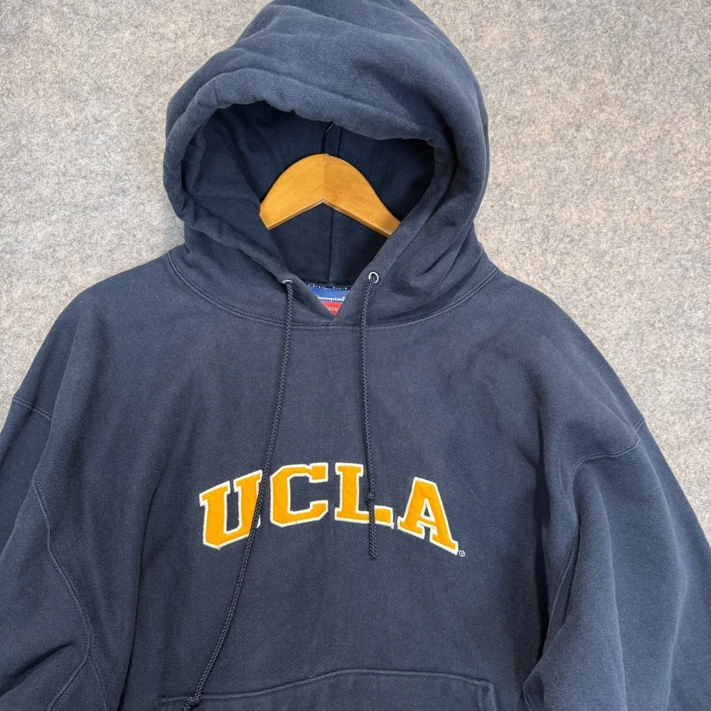 Vintage UCLA Bruins‎ Champion Reverse Weave Hoodie Sweatshirt XL Heavy 90s Y2k